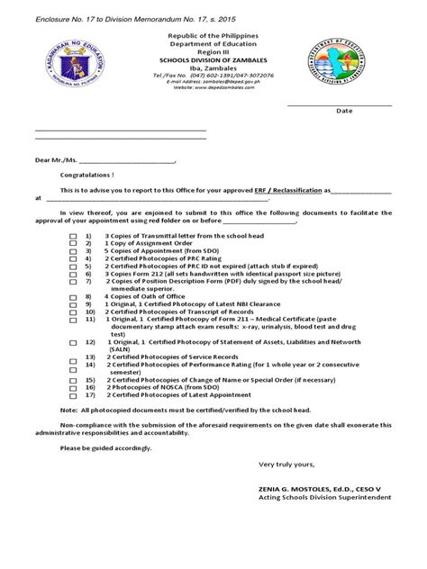 https//www.depedcamsur.com/appointment.html|ERF and Reclassification of Positions .